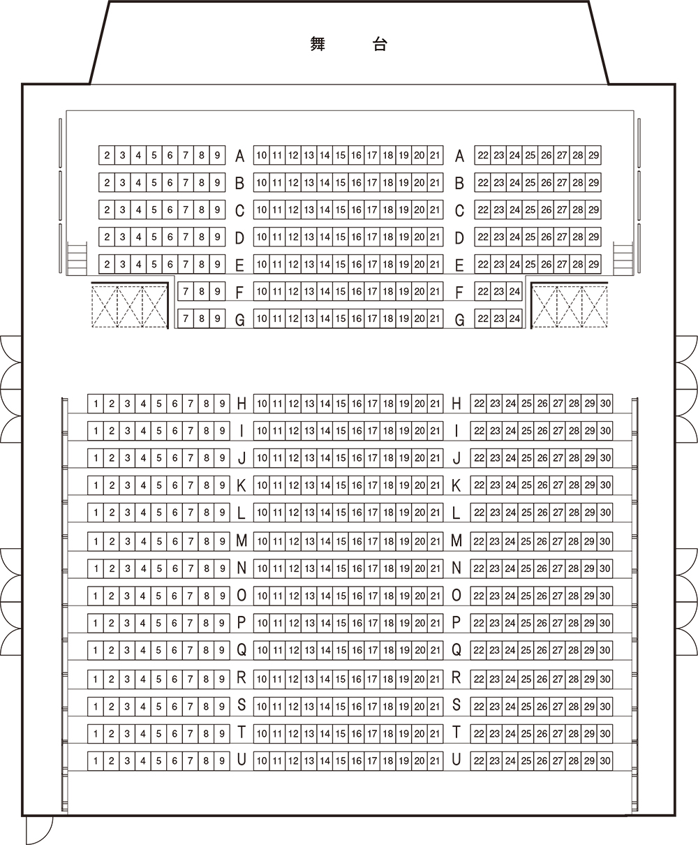 オリナスホール座席表
